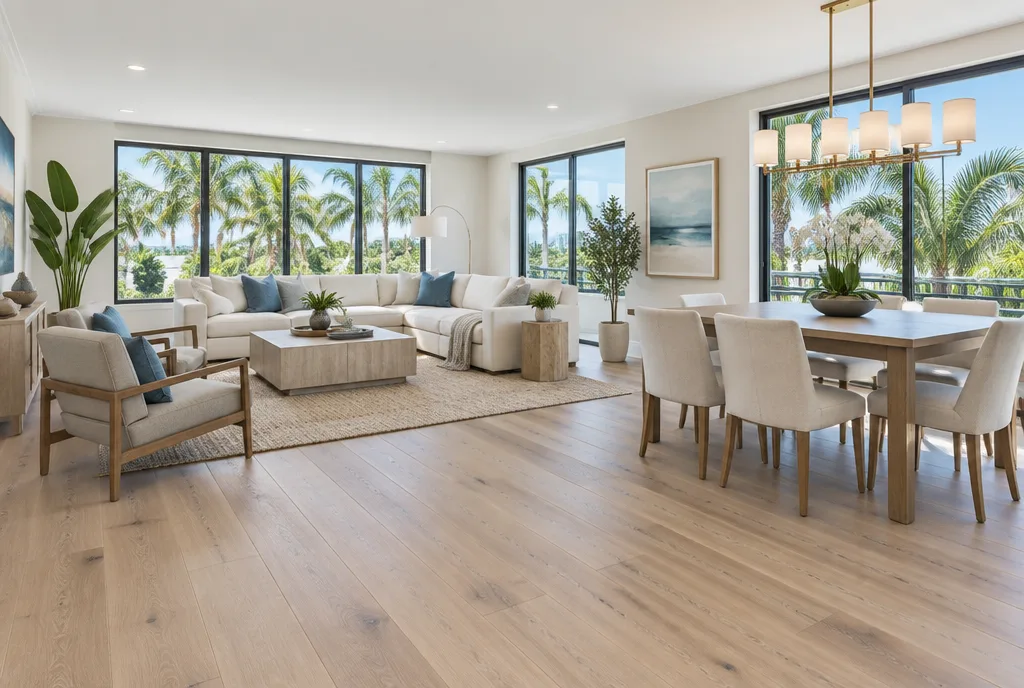 Living room flooring concept, refreshed